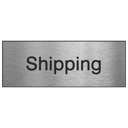 Accuform Shipping, Engraved Plastic, 3 in x 8 in PSG836SL